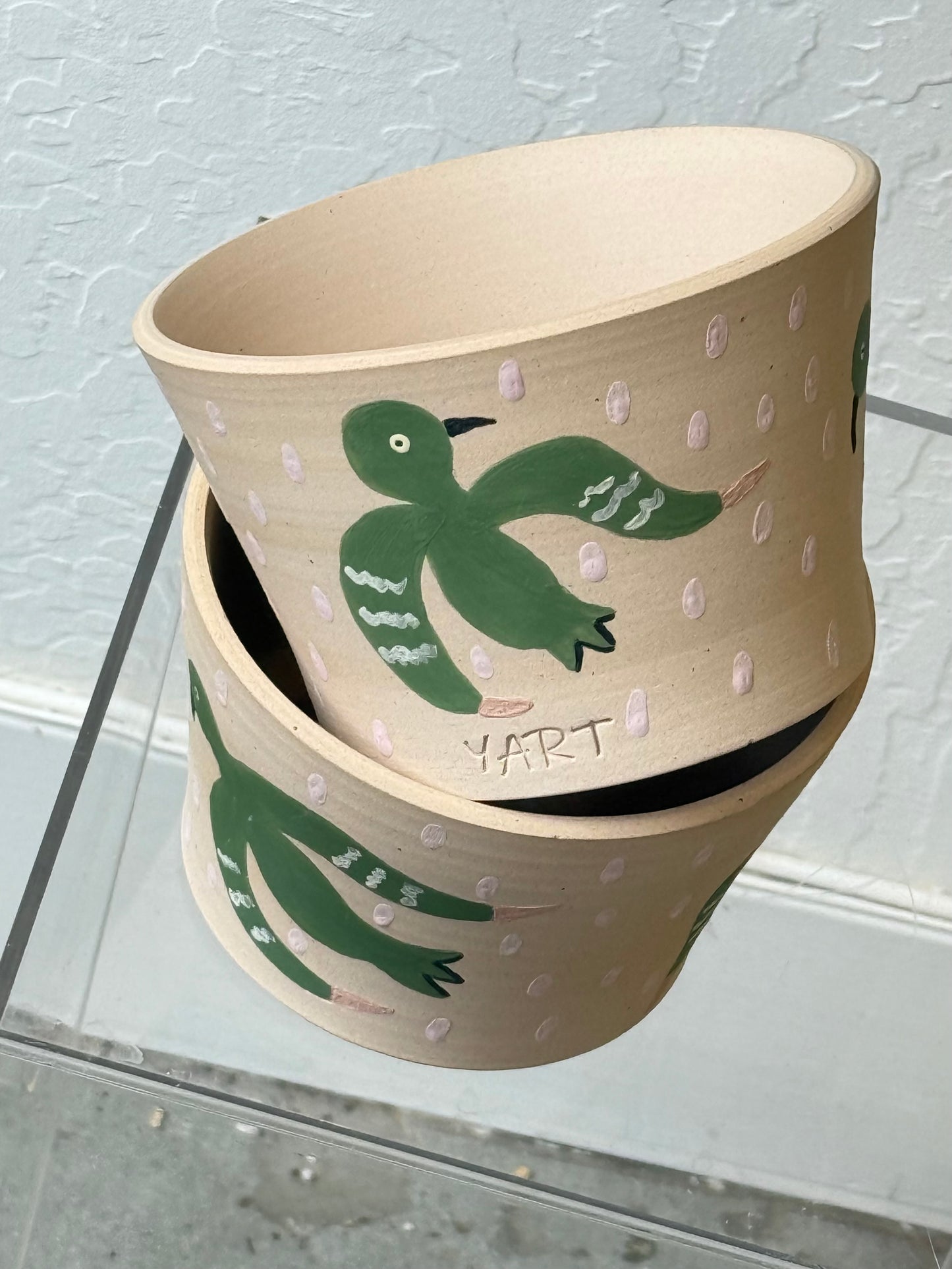 Yart pot - bird