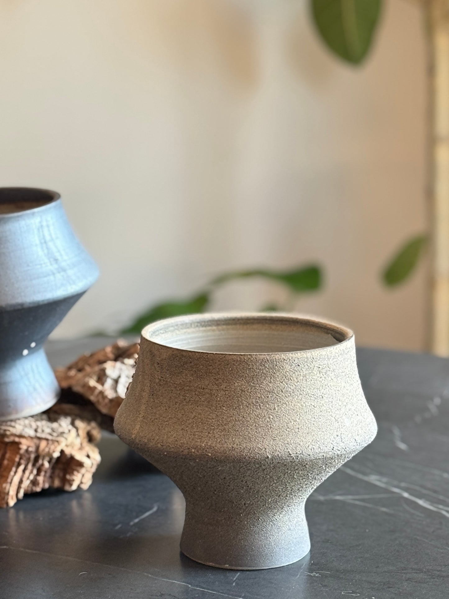 Ashen Hourglass Planter
