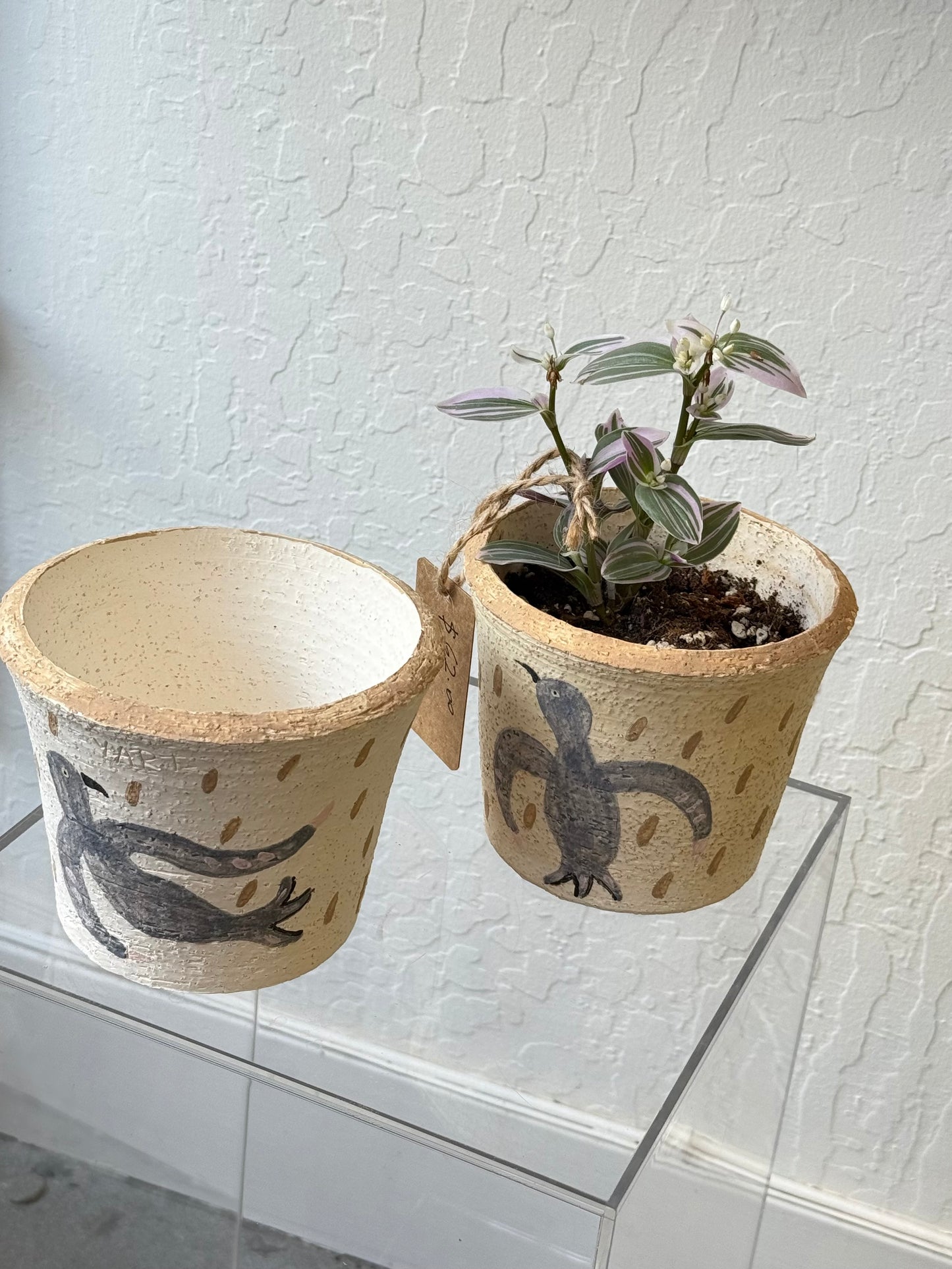 Yart pot - blue bird