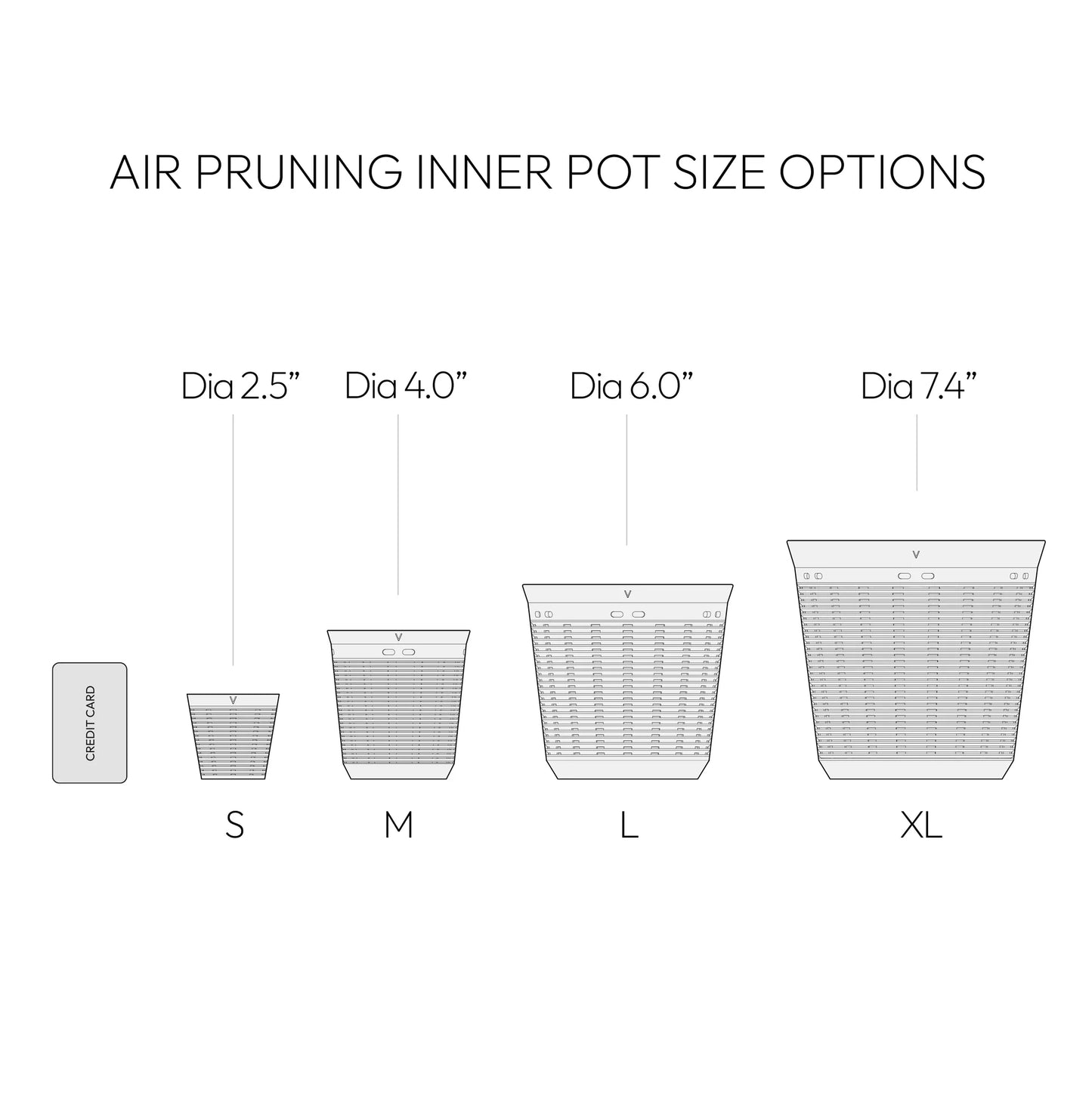 Hanaire self-watering & air pruning planter
