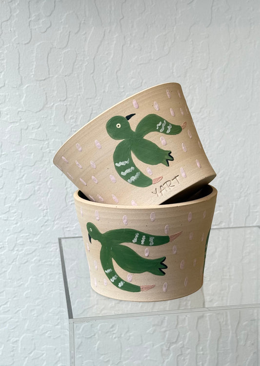 Yart pot - bird