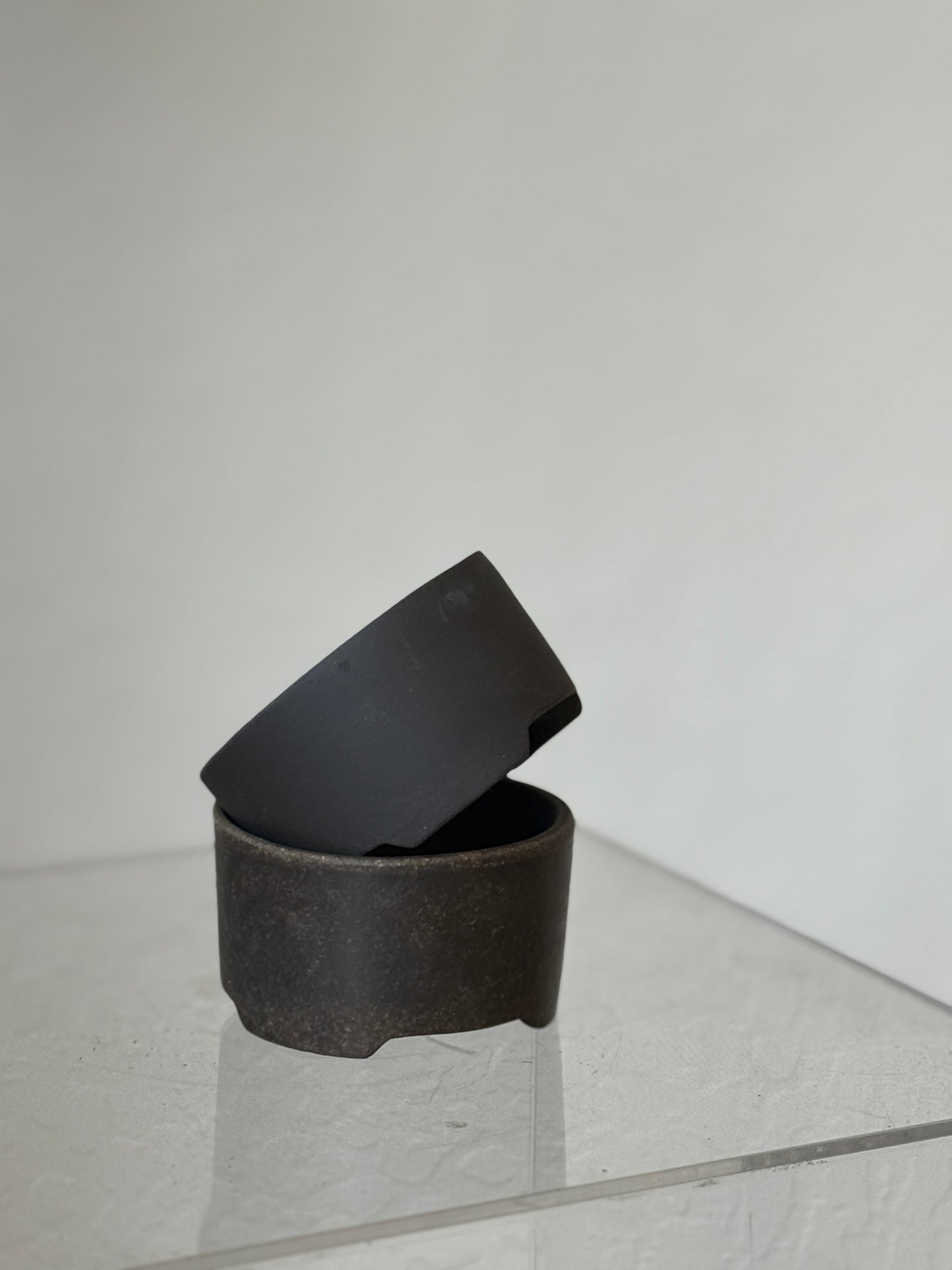 Handmade Zisha Clay Low Footed Mini Planter