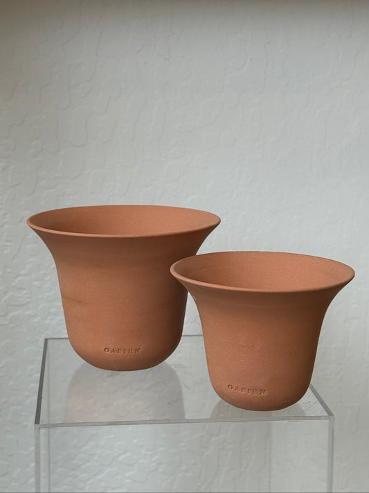 Poppy pot - orange & orange