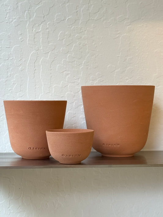 Saguaro pot - orange & orange